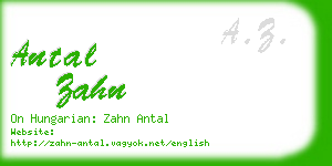 antal zahn business card